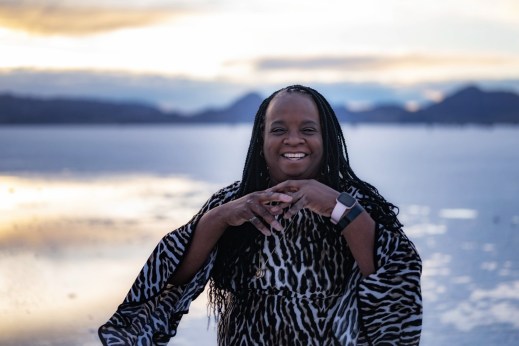 Salt Flats Stacey hands